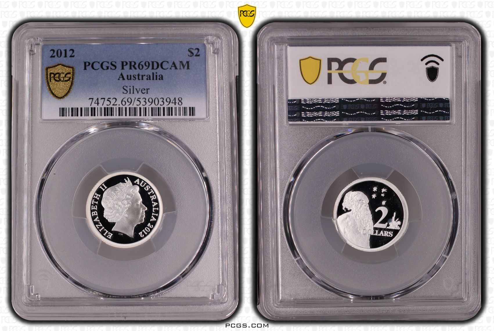 Silver, Two Dollar, 2012, PR69DCAM