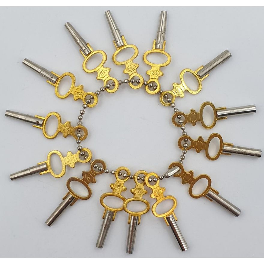 Pocket Watch Key Set - 14 Keys