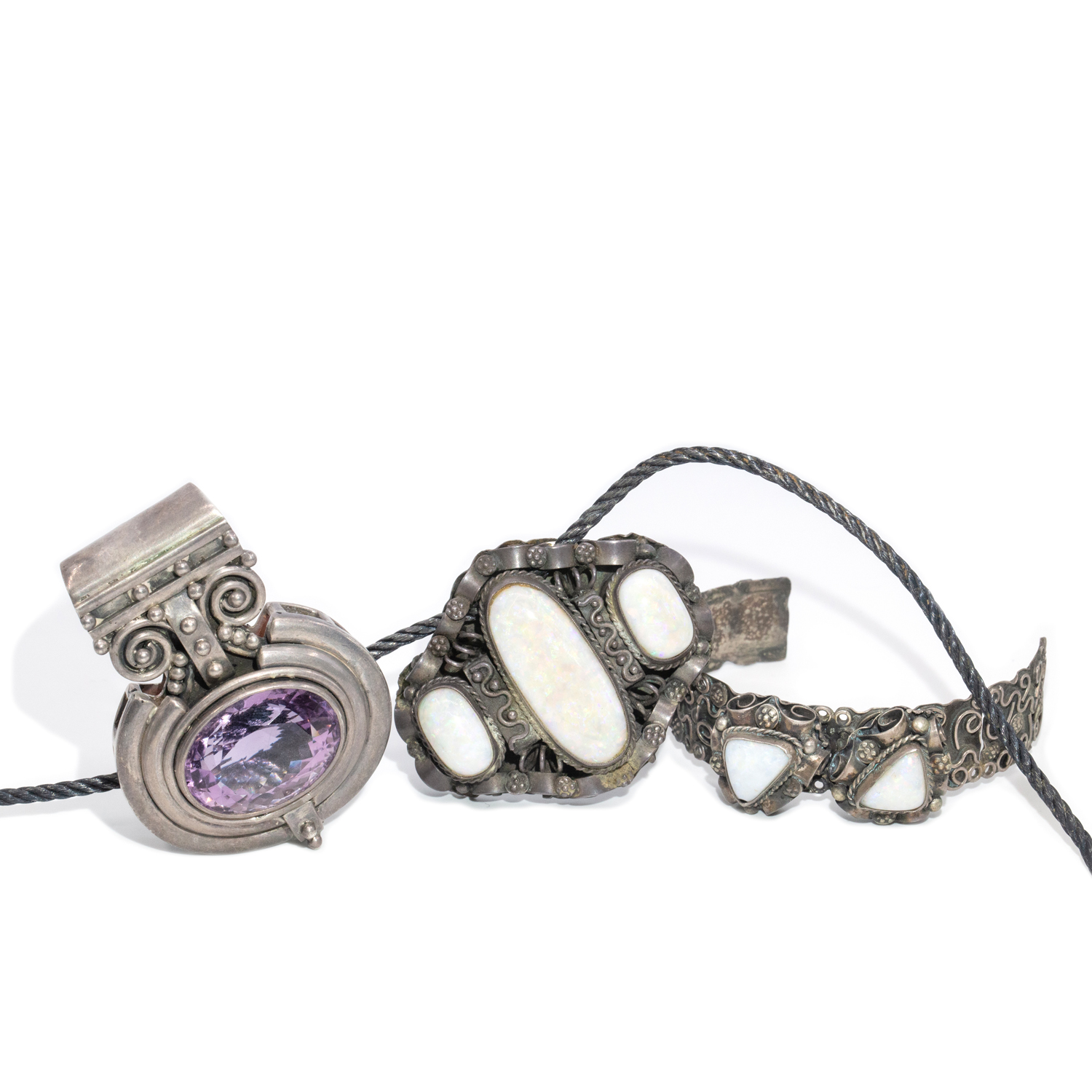 Silver & Opal Assorted Jewellery