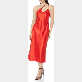 THE DROP WOMEN'S ASHLEY ASYMETRICAL SLIP DRESS, M