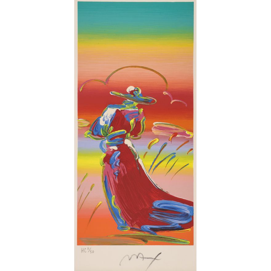 Peter Max ''Walking in Reeds'' 2010 Serigraph