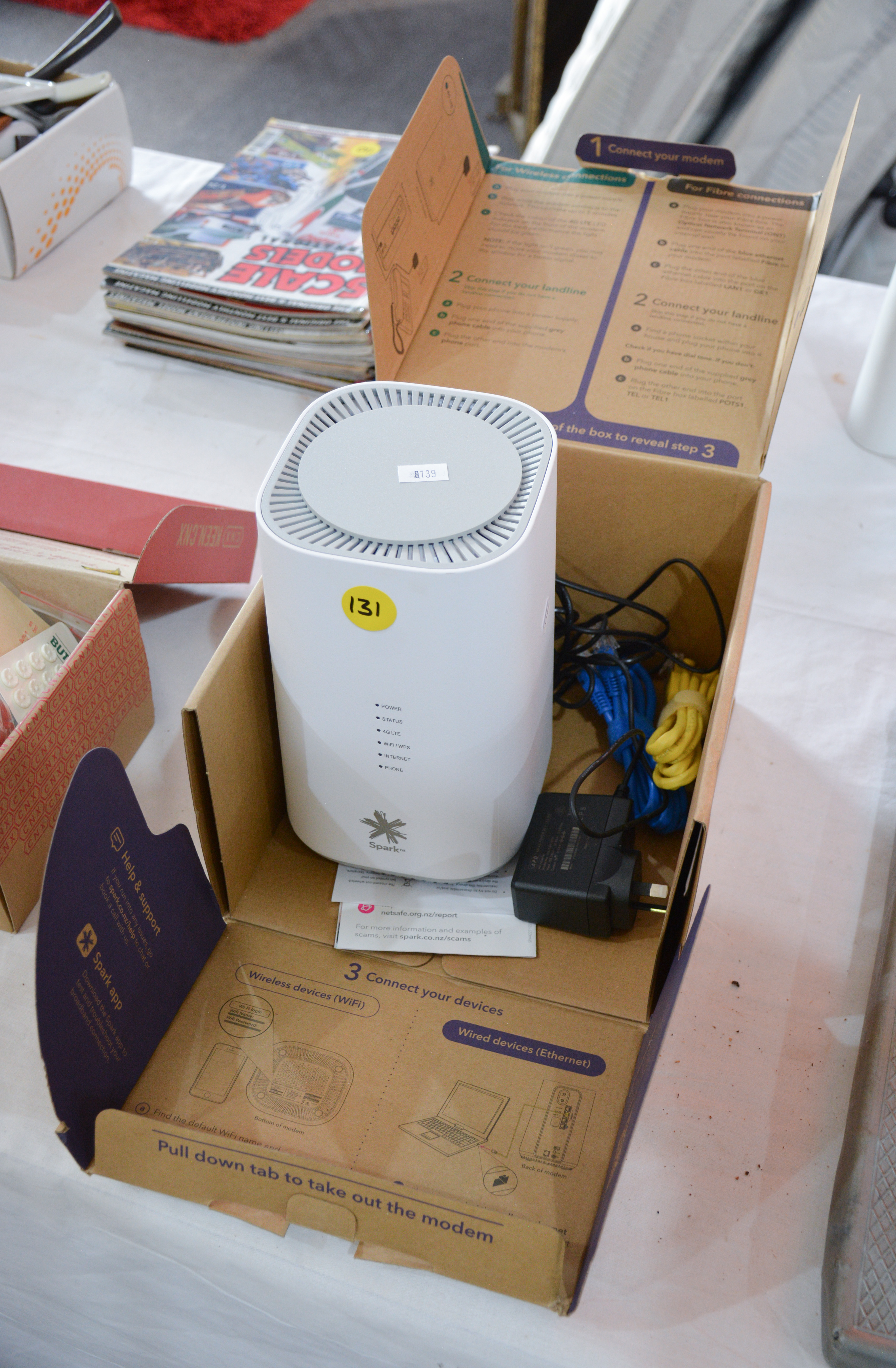 Spark Smart Modem 2 and Accessories in Box — sold at auction in New Zealand for $10