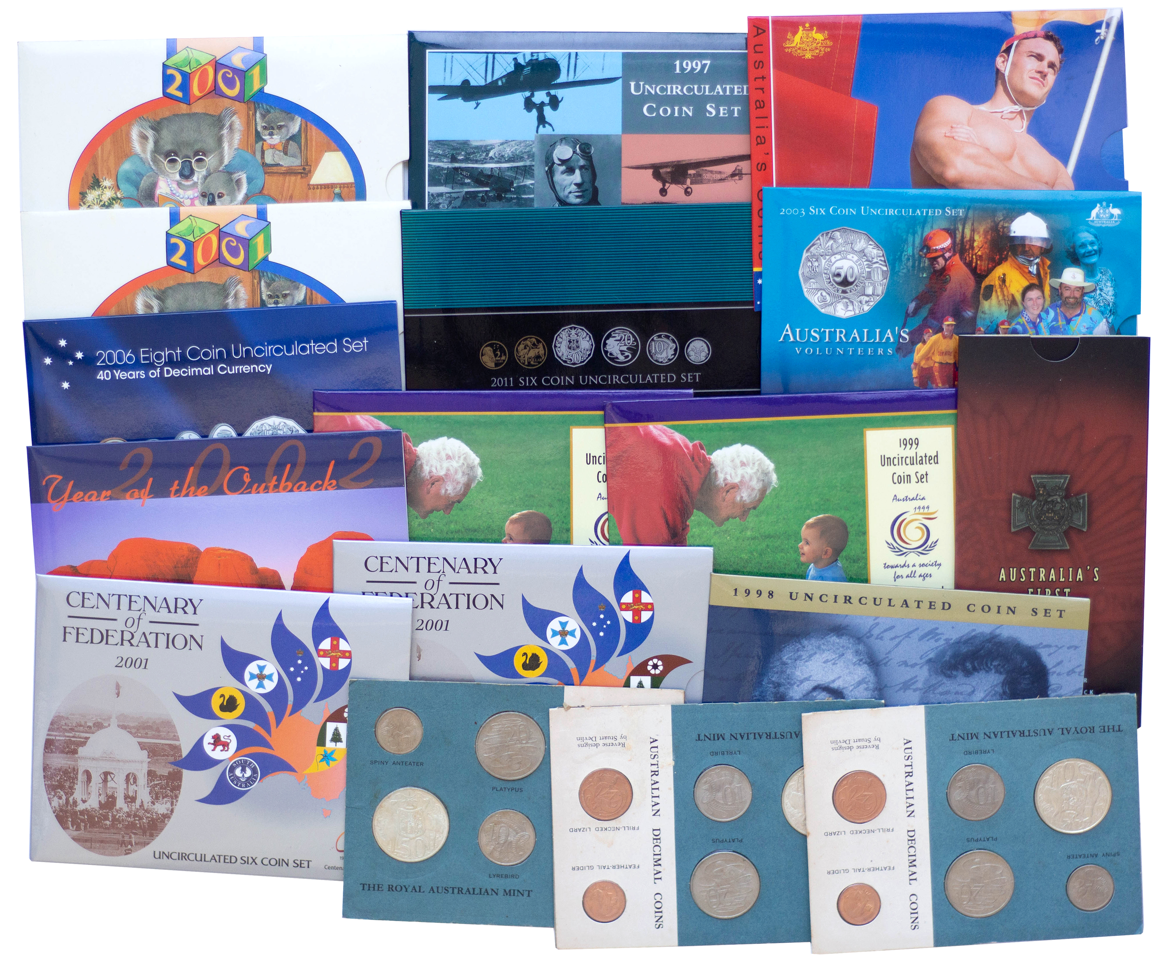 Elizabeth II, Mint Sets, 1966 - 2011, UNC