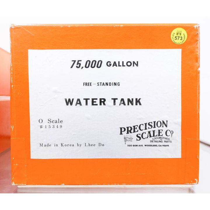 Precision Scale Co. Brass Scale Model 75,000 Gallon Water Tank in Box- used