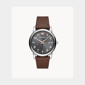 PRG - Emporio Armani Men's Three-Hand Date Brown Leather Watch - AR11175 | AS 51660/622 B6 (S4) HV