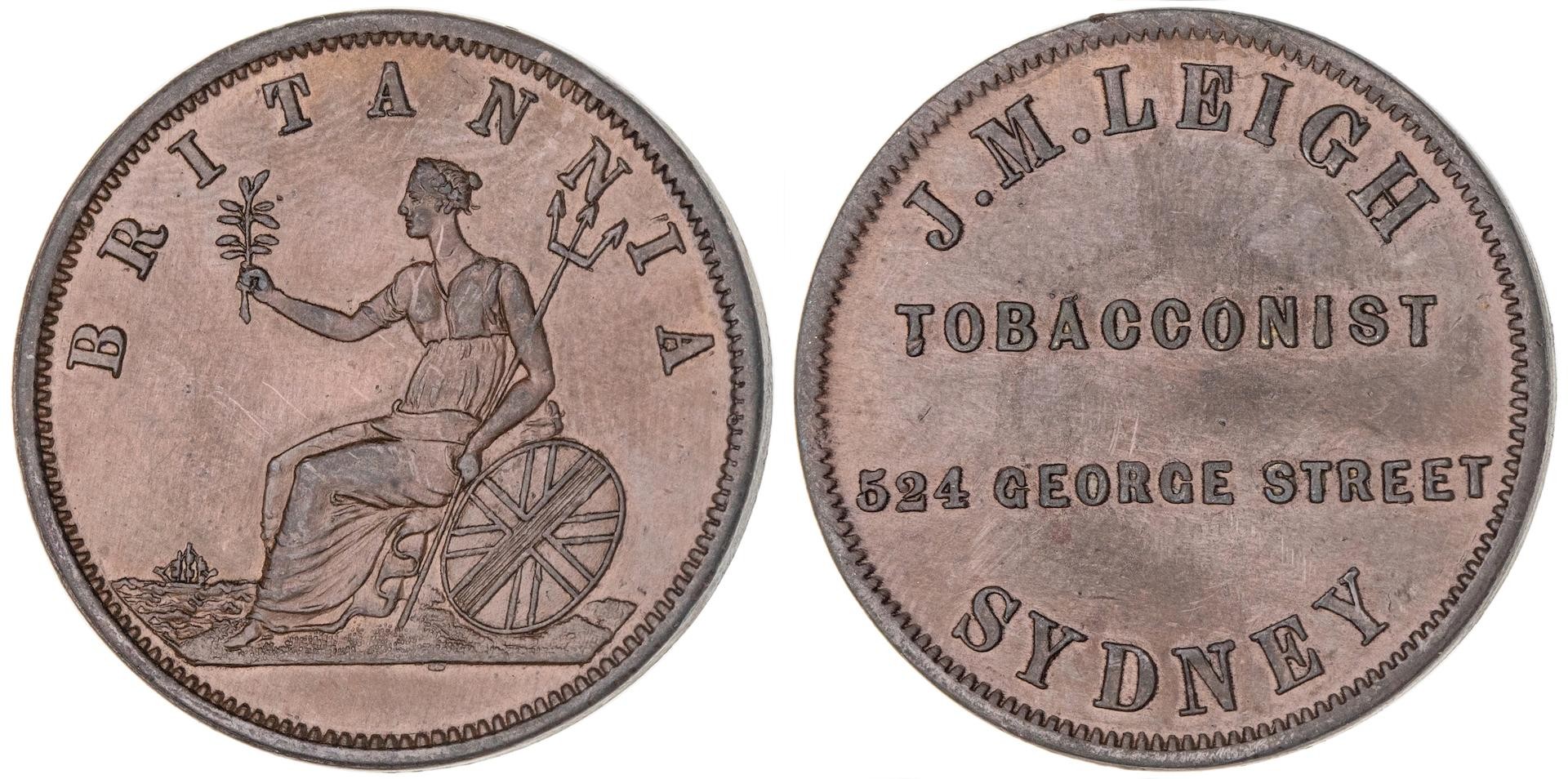 J. M. Leigh, Sydney, NSW, Penny, ND, EF