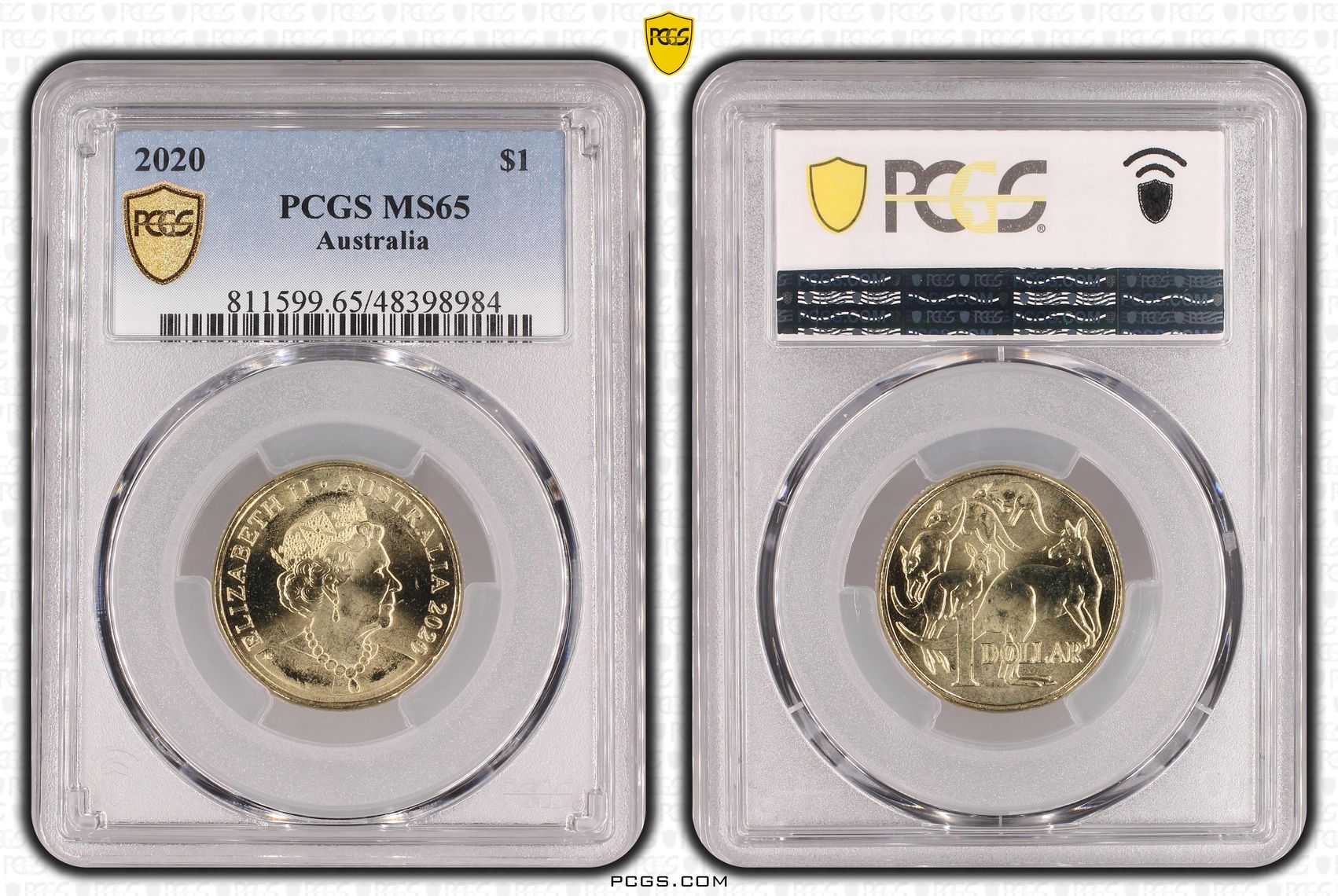 253 · One Dollar, 2020, PCGS MS65
