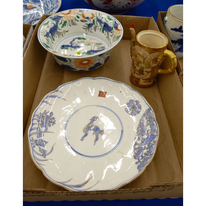 Box Japanese Imari and Satsuma Wares