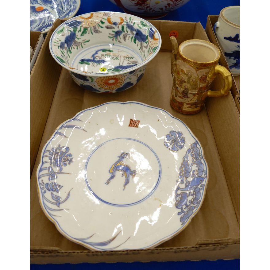 Box Japanese Imari and Satsuma Wares