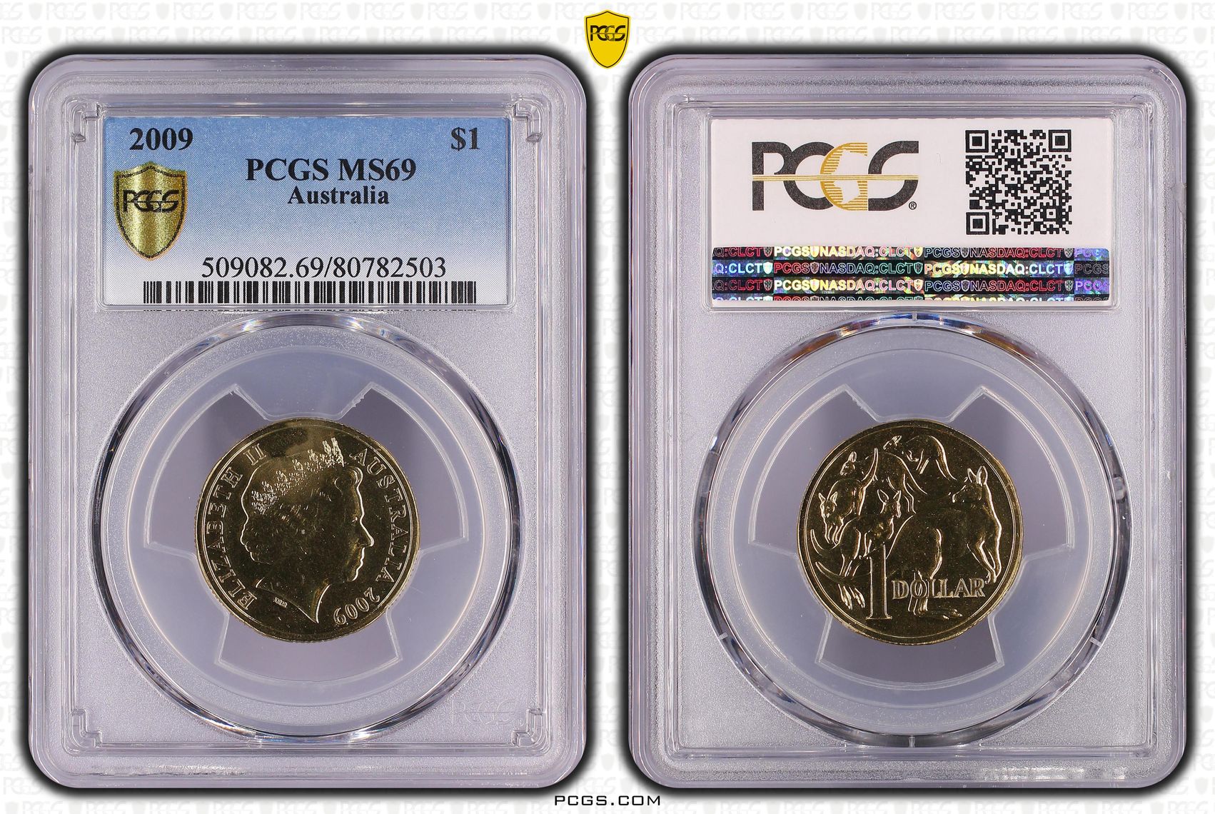 One Dollar, 2009, PCGS MS69
