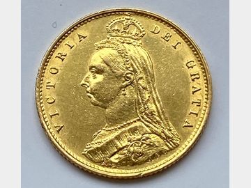 1887 VICTORIA JUBILEE HEAD GOLD HALF SOVEREIGN