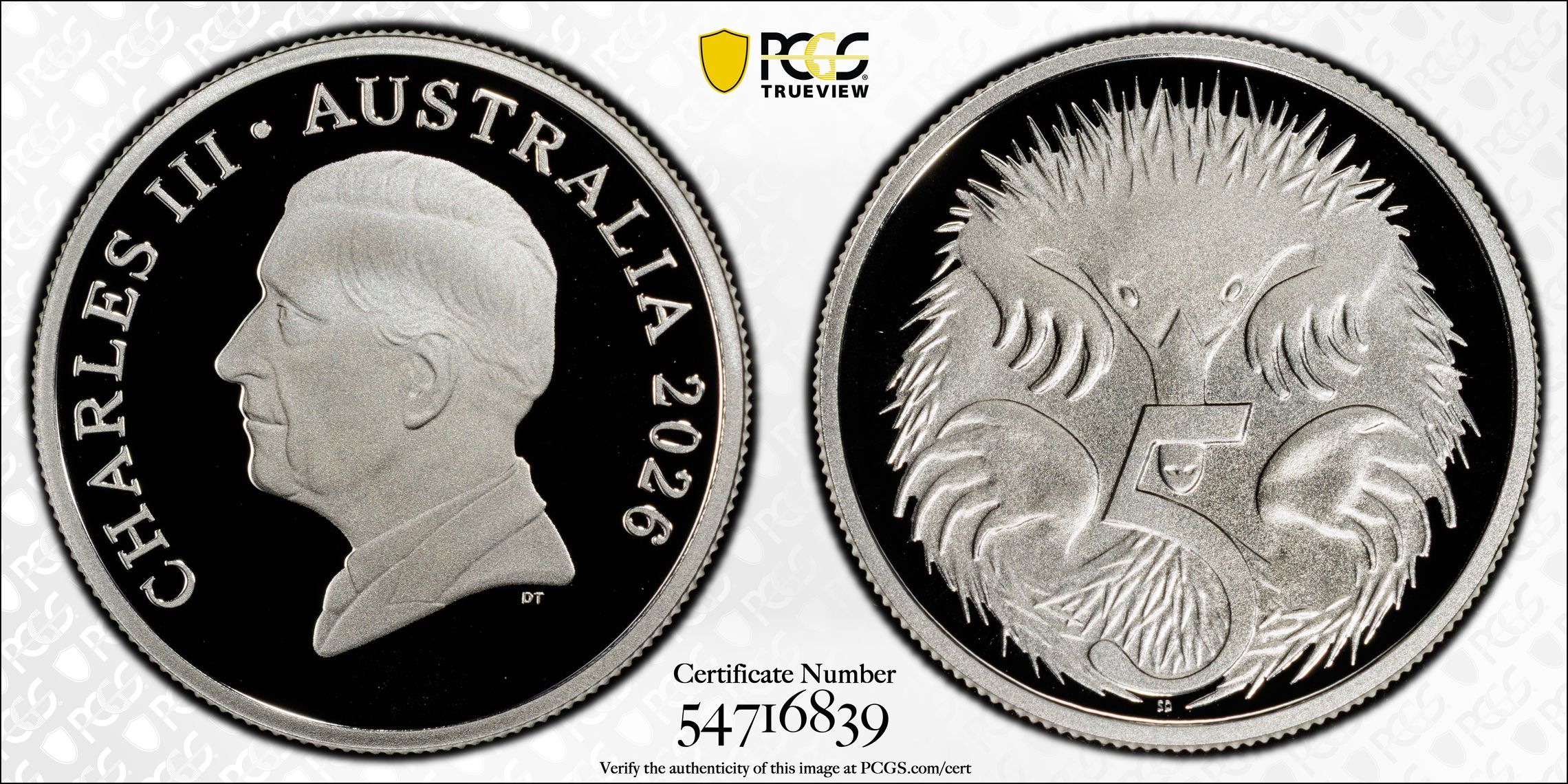 Silver, 5/0, Five Cents, 2026, PCGS PR70DCAM