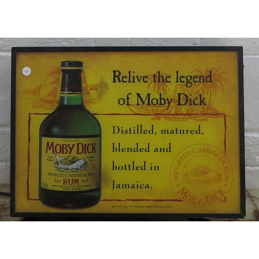 MOBY DICK RUM LIGHT BOX
