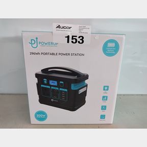 POWERUP 300W UPS PORTABLE POWER STATION WITH 3 PRONG PLUG - 296WH 80000MAH LITHIUM-ION BATTERY CAPACITY LIGHTWEIGHT AND PORTABLE