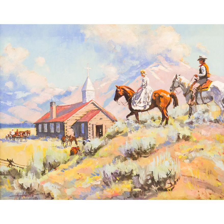 Harold Hopkinson (1918-2000 Wyoming) ''Sunday''