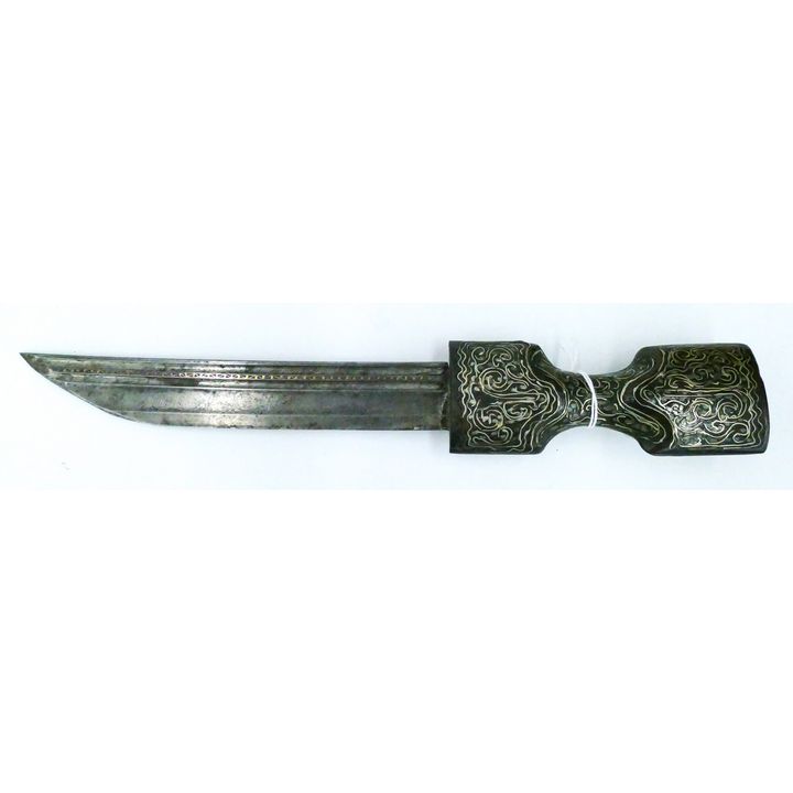 Antique Turkish Kinjal Dagger with 18th Cent. Blade 15''
