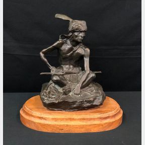 Watcher Of The Plains Bronze By Charles M. Russell