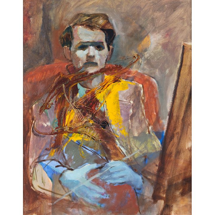 Rudi Gopas ‘Self-portrait at the Easel’