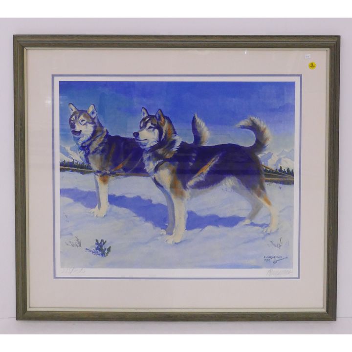 Fred Machetanz (Alaska) 'They Opened the North Country' S/N Print in Gallery Frame- 31x34''