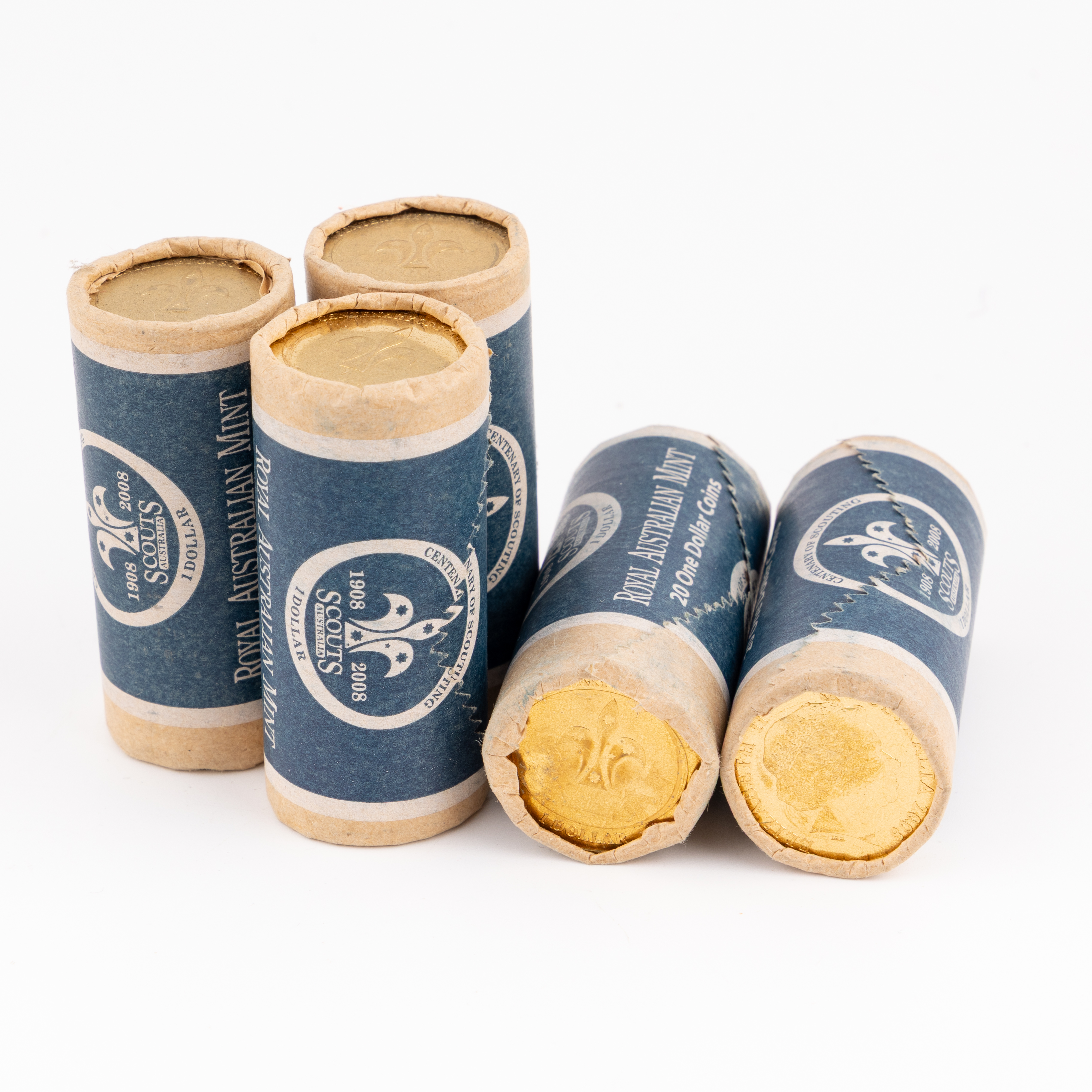Elizabeth II, RAM Rolls- Centenary of Scouting, One Dollar, 2008, UNC