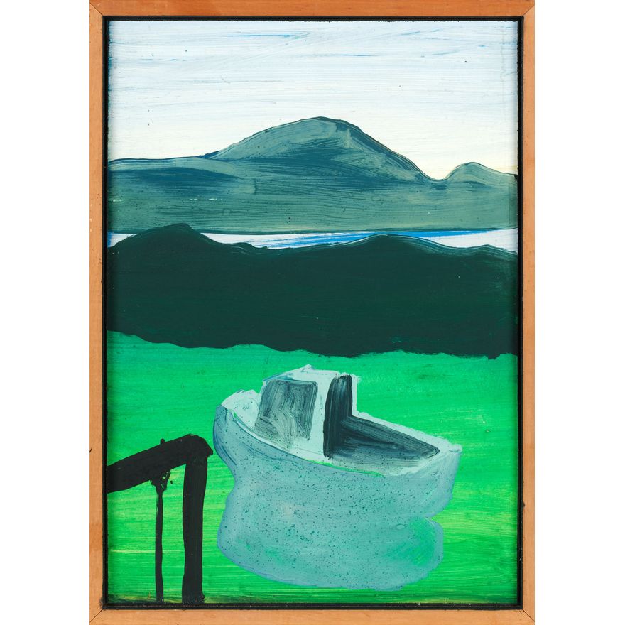 Michael Smither 'Boat on Green Lagoon'