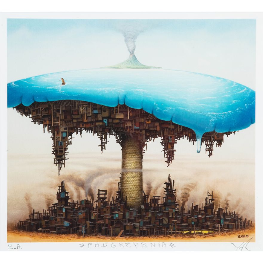 Jacek Yerka | Podgrzybnia, 2018