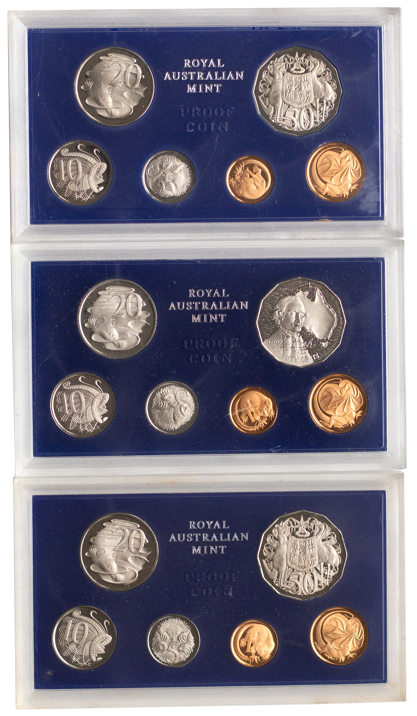 Elizabeth II, Proof Sets, 1969 - 1972, aFDC - FDC