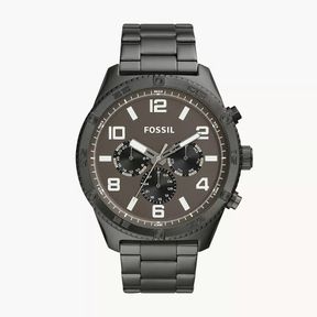 Fossil Men's Brox Multifunction Smoke Stainless Steel Watch BQ2533 |
