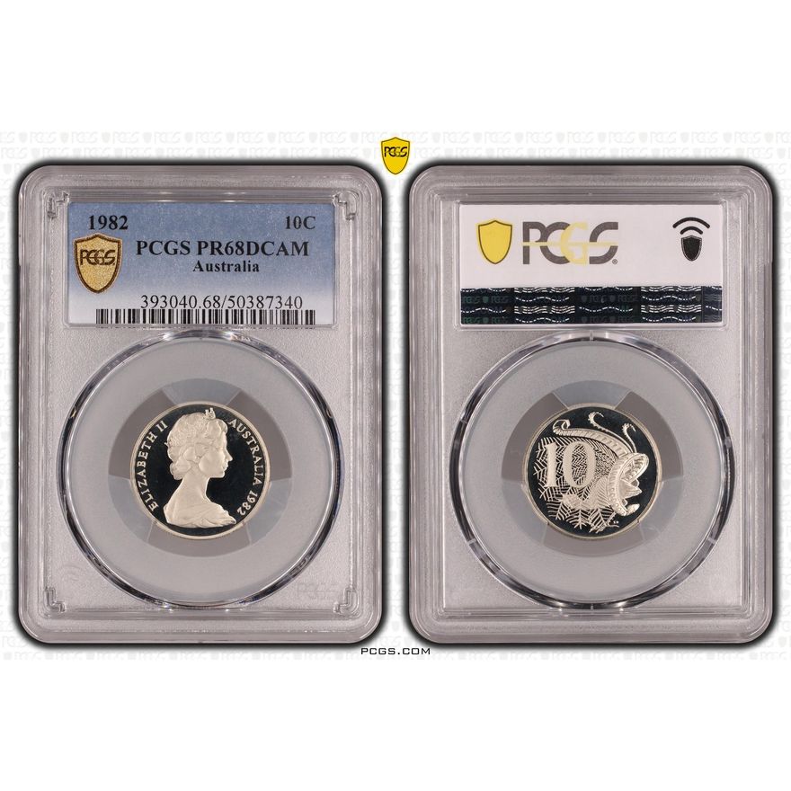 Ten Cent, 1982, PCGS PR68DCAM