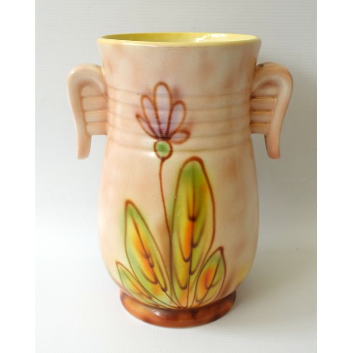ART DECO ROYAL ART TWO-HANDLED VASE