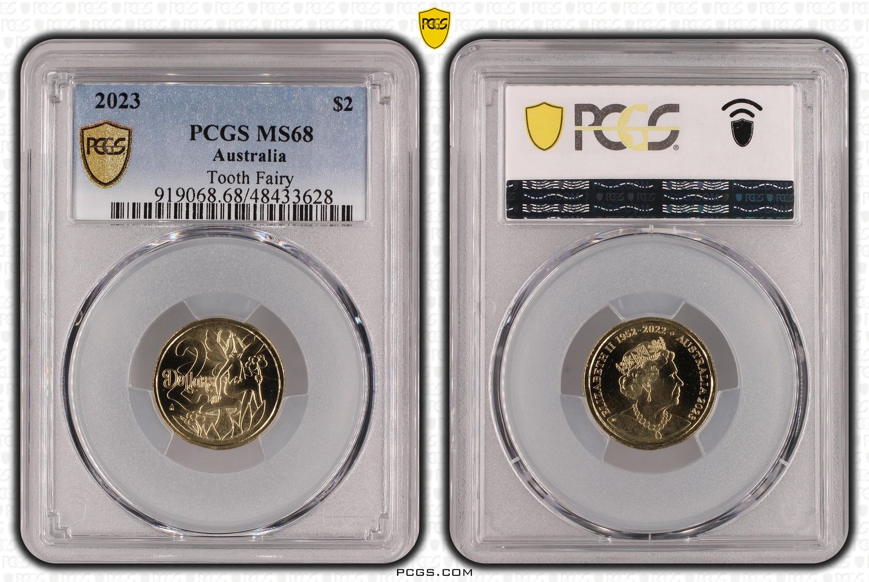 Elizabeth II, Tooth Fairy, Two Dollar, 2023, PCGS MS68