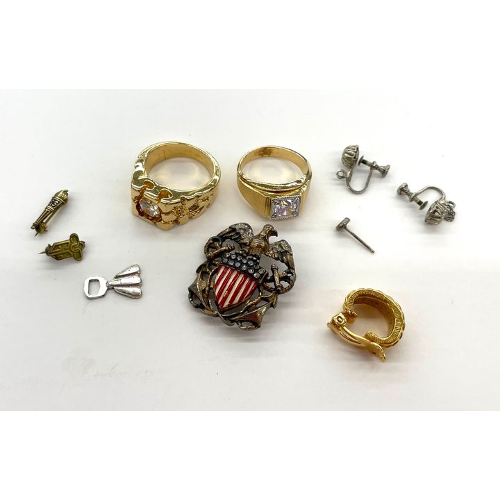 Box Costume Jewelry Mens Rings Etc