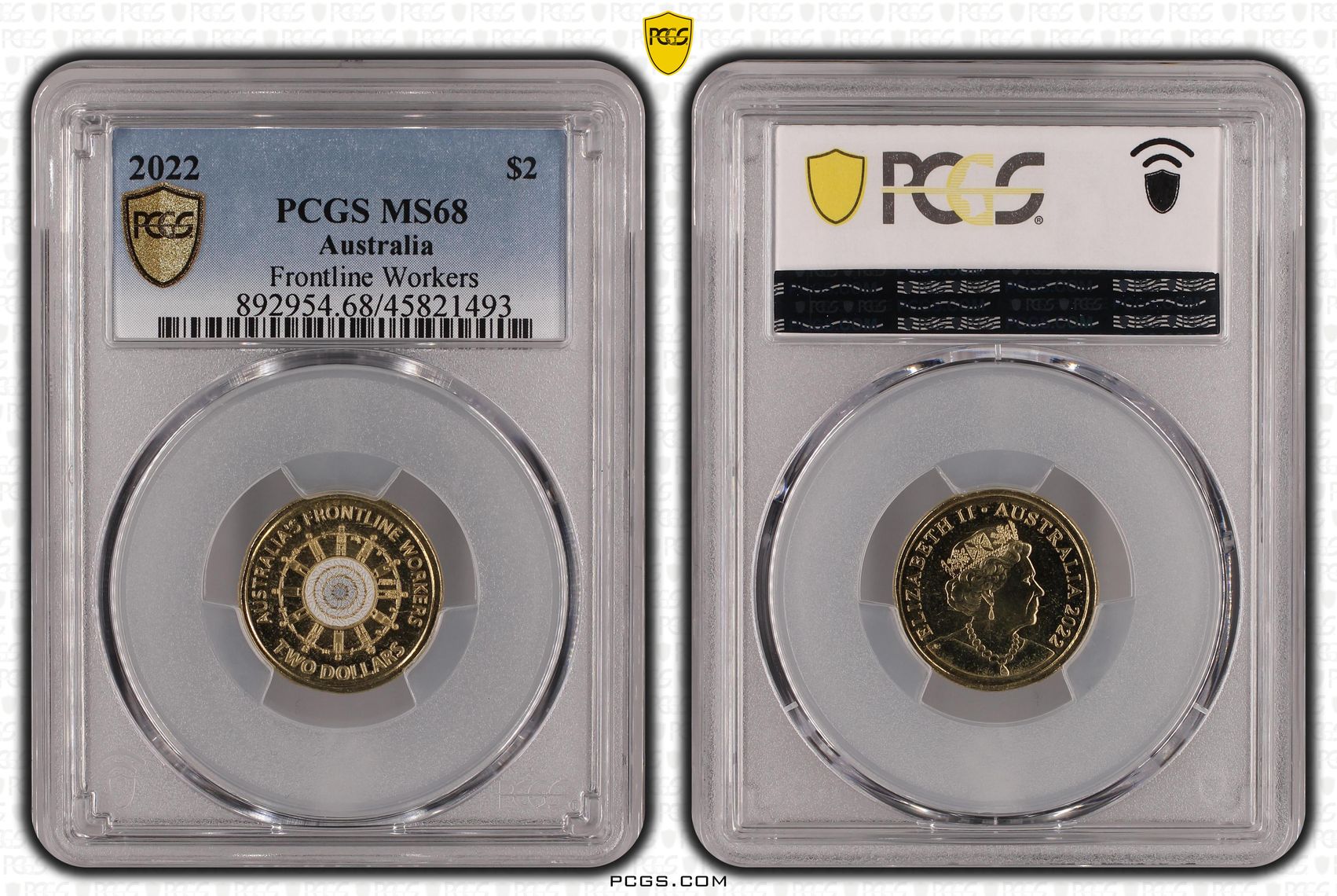 Frontline Workers Colorized, Two Dollar, 2022, PCGS MS68