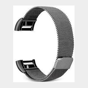 Gretmol Milanese Fitbit Charge 2 Replacement Strap - Small - black | AS 51666/20339 B8 (S4)C