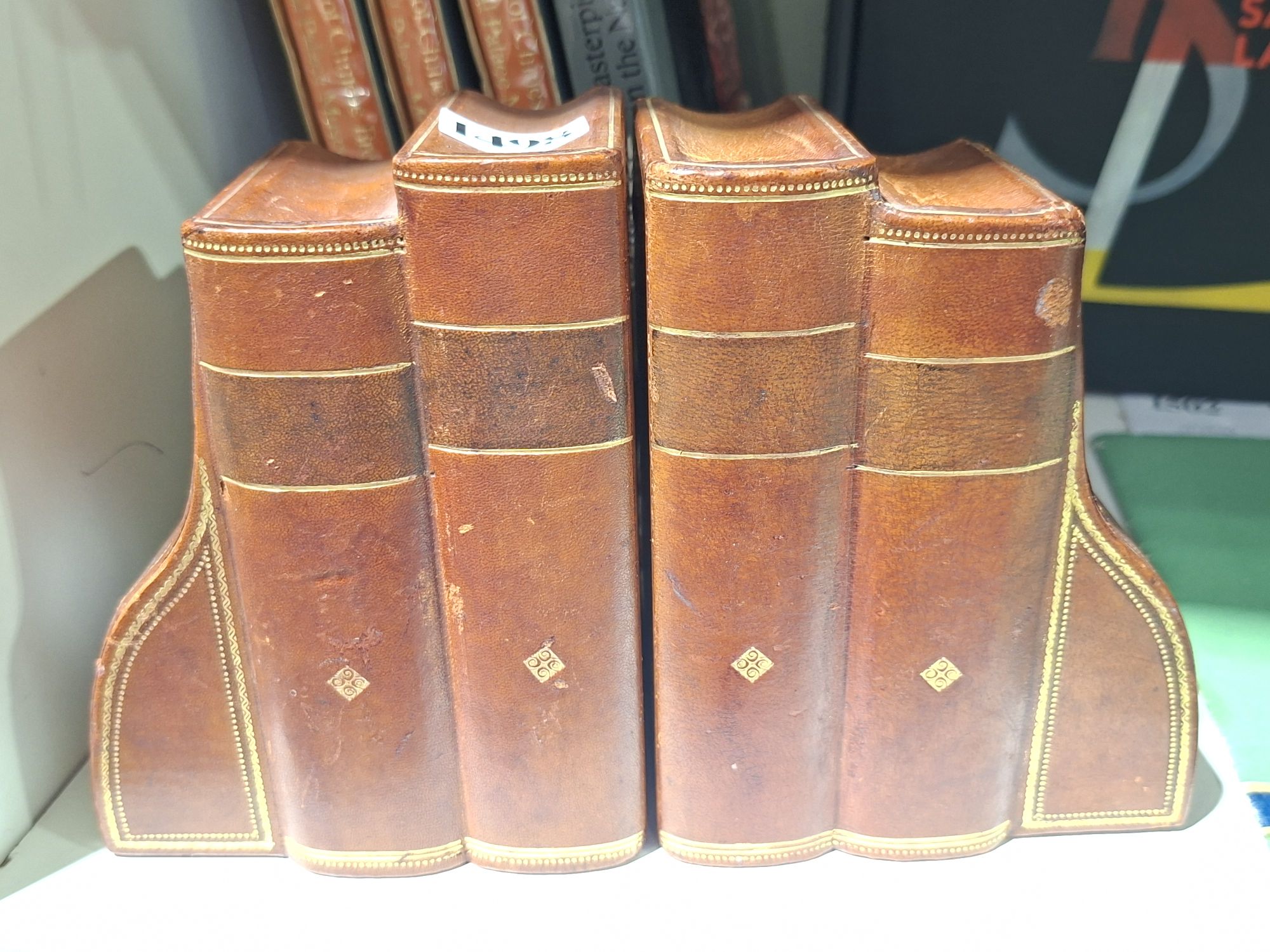 Leather Bookends