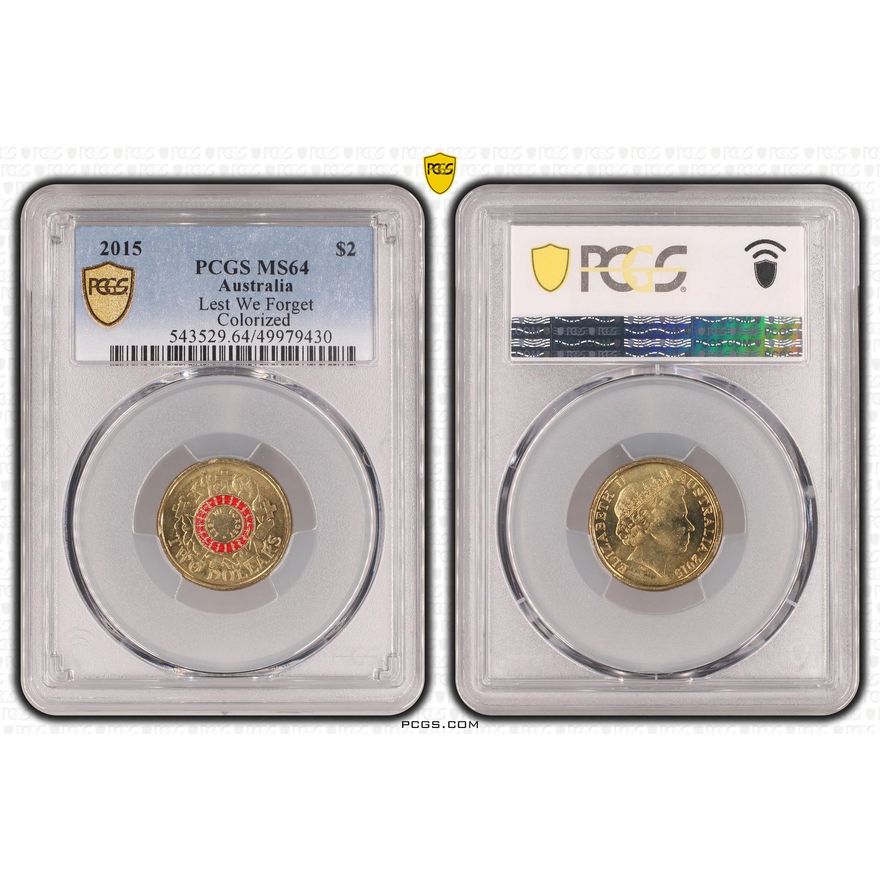 Lest We Forget Colorized, Two Dollar, 2015, PCGS MS64