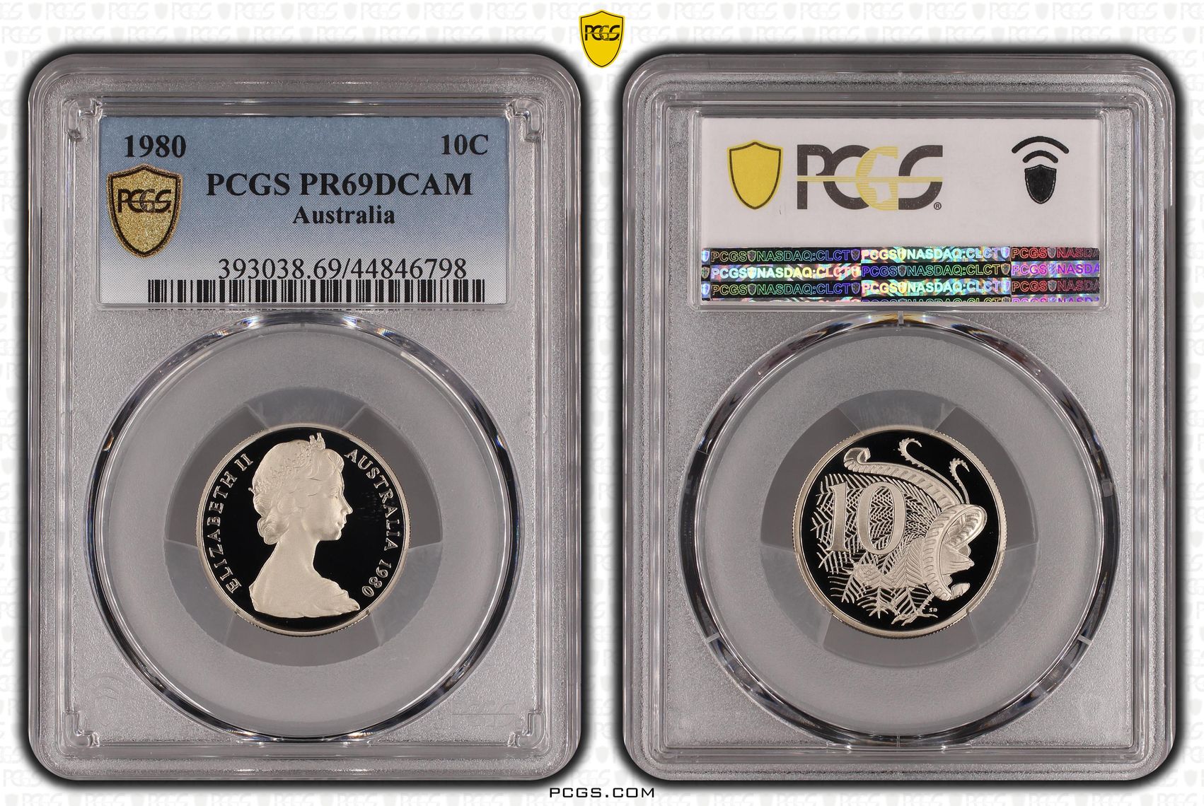 , Ten Cent, 1980, Pcgs Pr69dcam