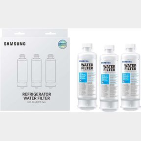 SAMSUNG GENUINE FILTERS FOR REFRIGERATOR WATER AND ICE, CARBON BLOCK FILTRATION FOR CLEAN, CLEAR DRINKING WATER, HAF-QIN-3P, (PACK