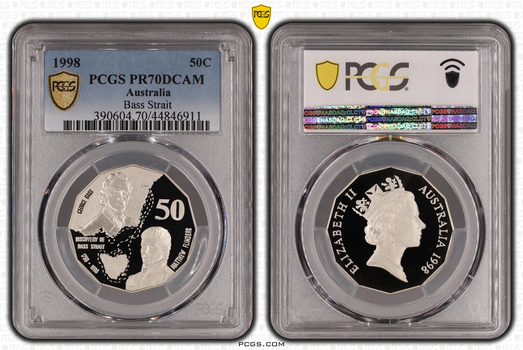 1998 Australia Fifty Cent, 50c Bass Strait PCGS - PR70DCAM POP 16/0 -911