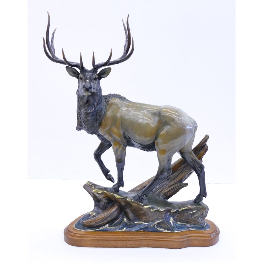 Steve Retzlaff ''Elk Buck'' Bronze
