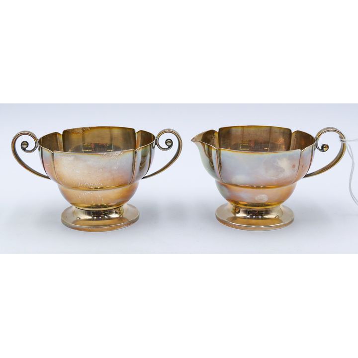 Pair Randahl Sterling Sugar and Creamer 5'' - 264 Grams TW
