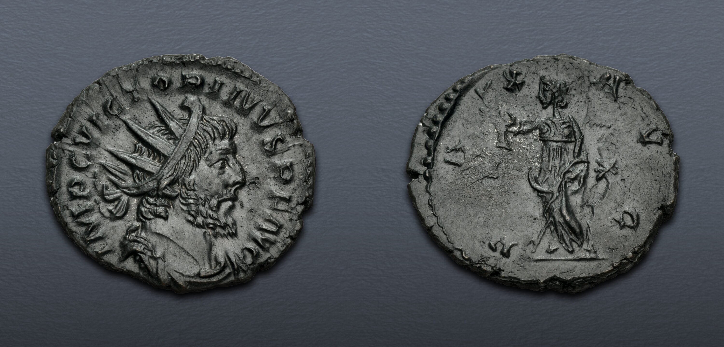 Victorinus. Romano-Gallic Emperor, AD 269-271. Antoninianus (21mm, 3.89 ...