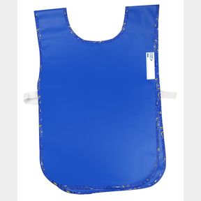 Bantex Double Sided PVC Kids Apron Front and Back with Hook and Loop Cobalt Blue |