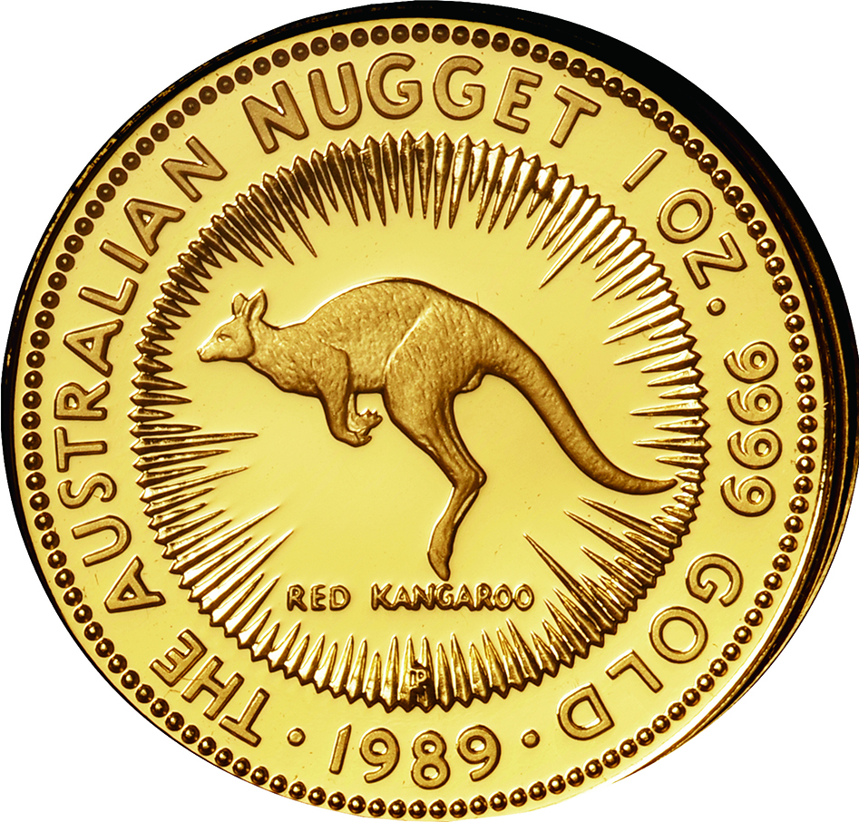 オーストラリア(Australia), 1989, 金(Au), 5-100 , , 5種完揃プルーフ 