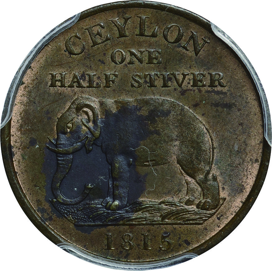 セイロン1815銅貨-