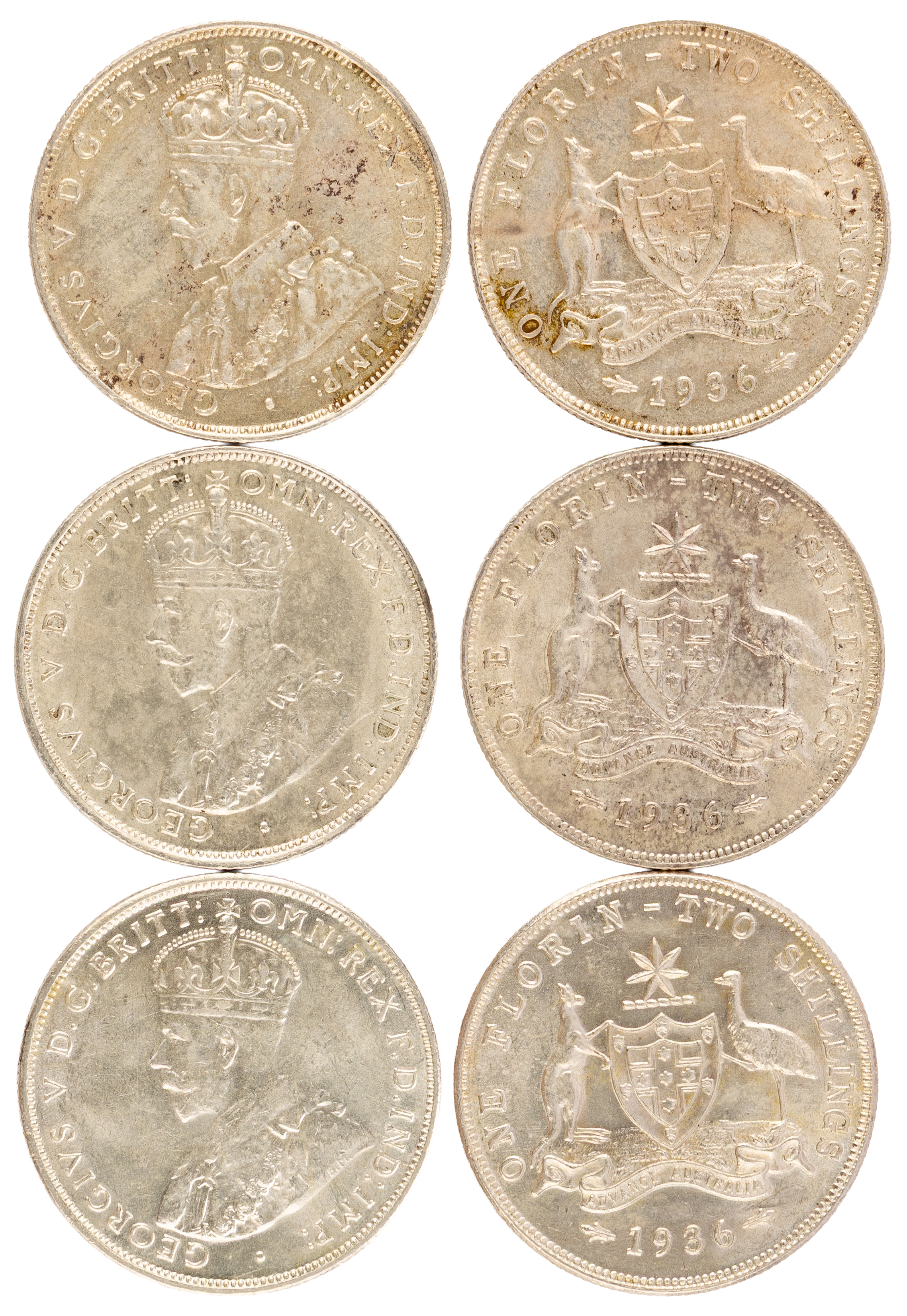 George V, Florin, 1936, aUNC