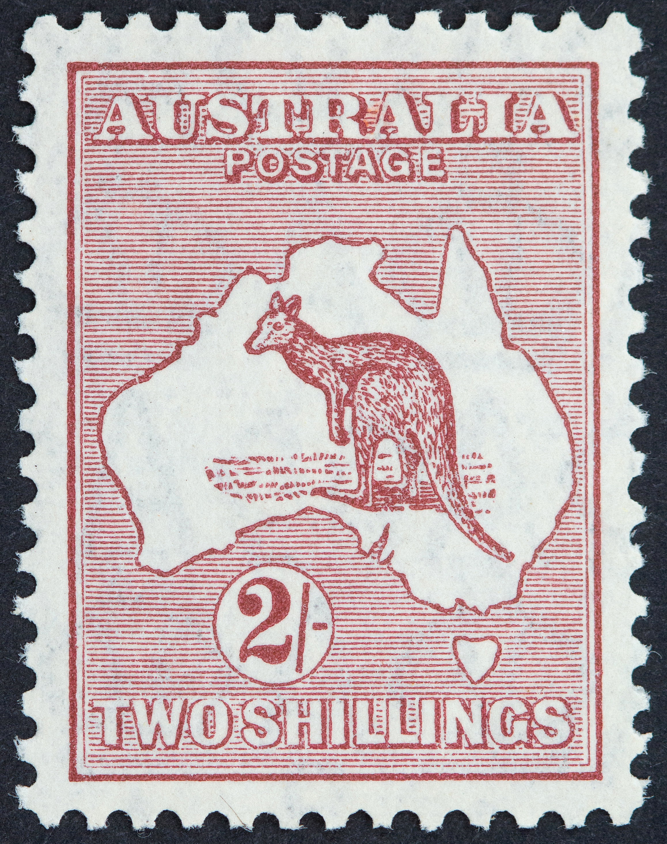381 · Small Multiple Watermark , Two Shillings, 1929, Fine