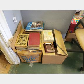 2 Large boxes of child craft educational books and pictorial Encyclopedias