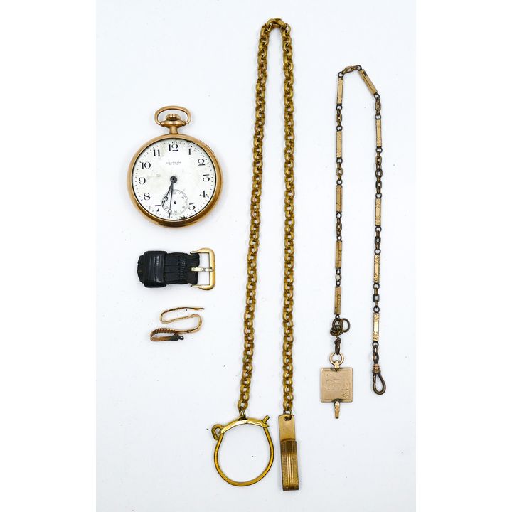 Box Antique Watch Chains & Pocket Watch