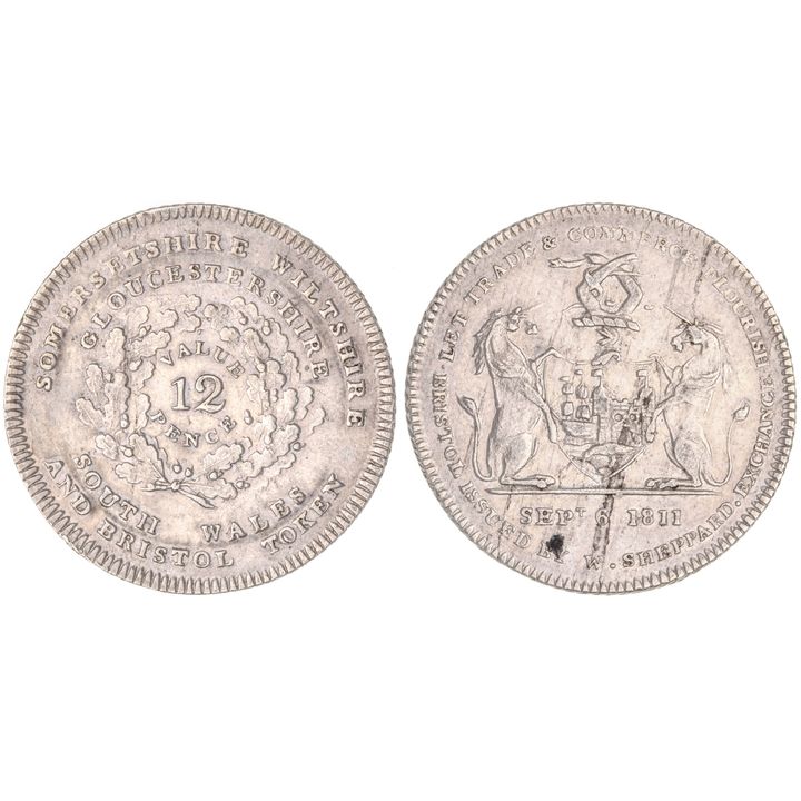 Great Britain, Somerset, Shilling, 1811, aUNC